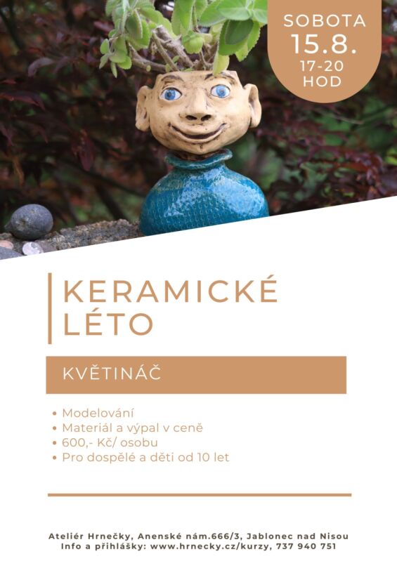 Keramické léto - Květináč - 15.8.